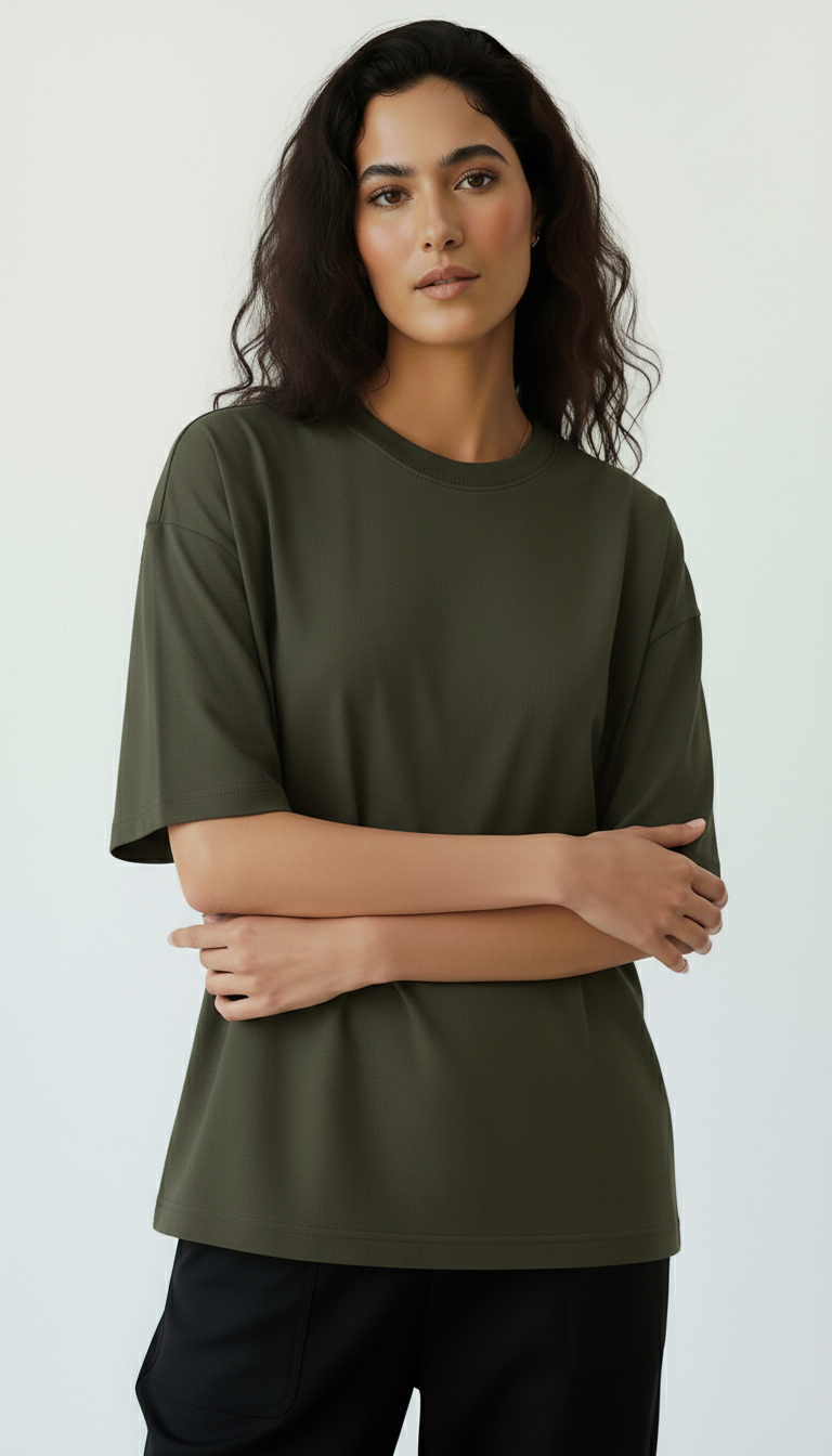 OLIVE GREEN TEE