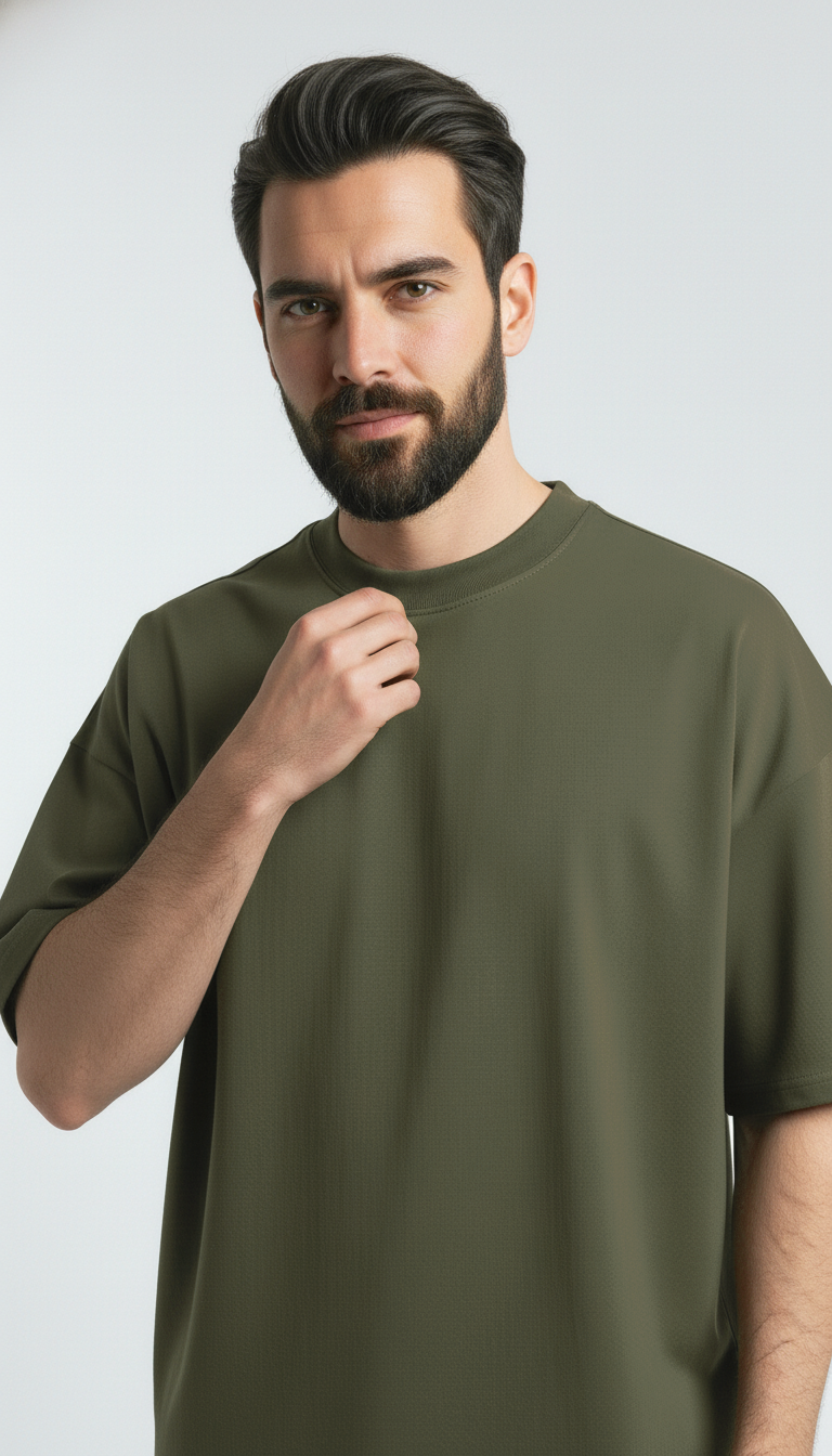 OLIVE GREEN TEE