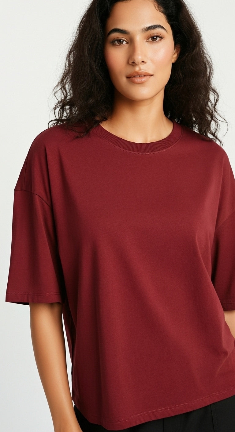 MAROON TEE