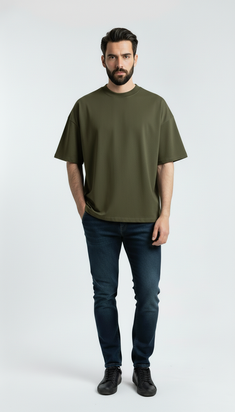 OLIVE GREEN TEE
