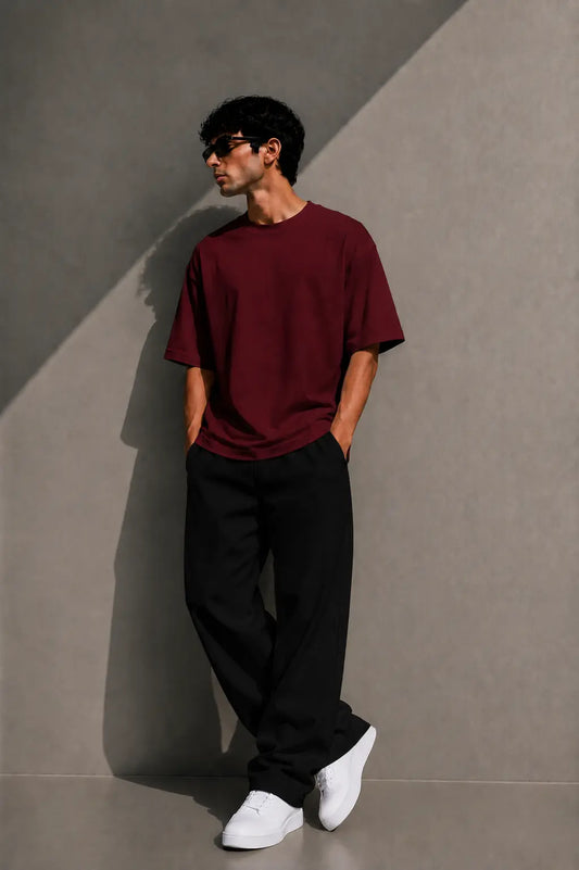 MAROON- OVERSIZED