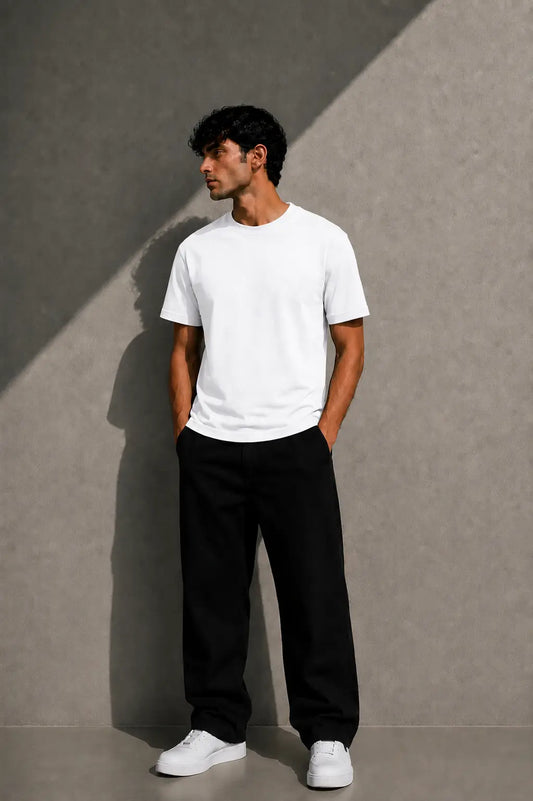 WHITE- REGULAR FIT