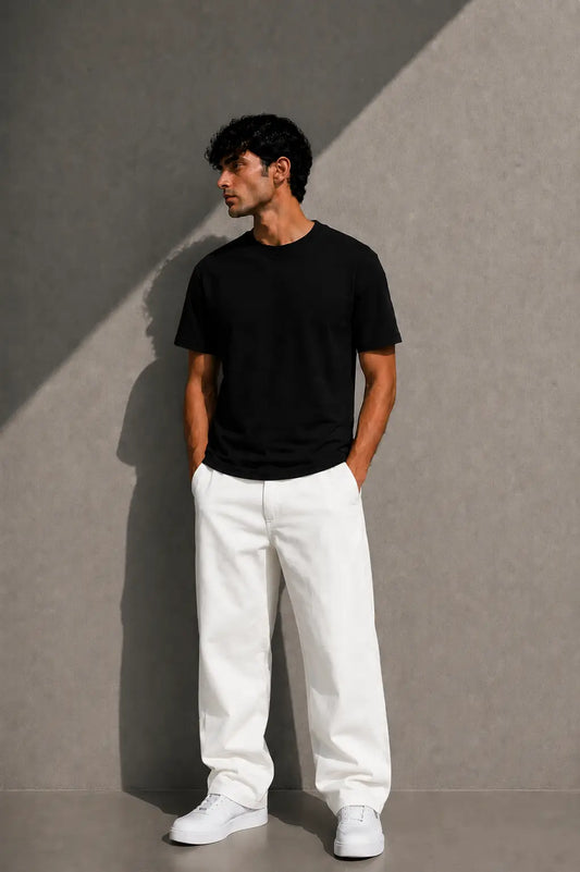 BLACK- REGULAR FIT