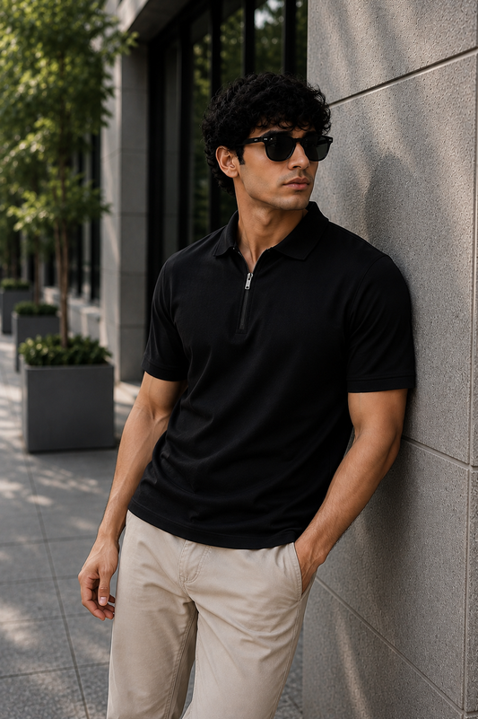 EXCUSIVE- BLACK ZIPPER