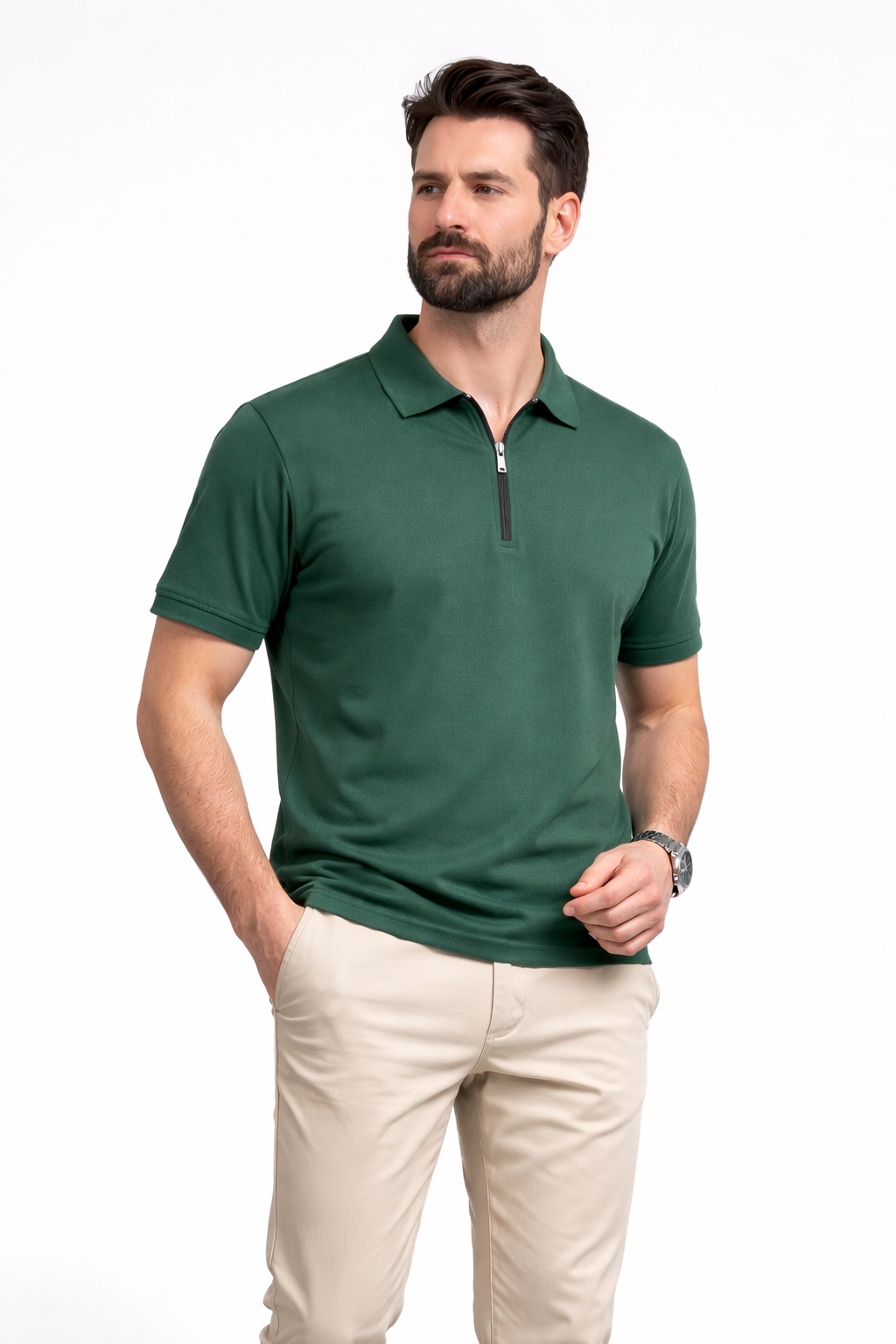 HALF ZIPPER POLO PACK OF 2