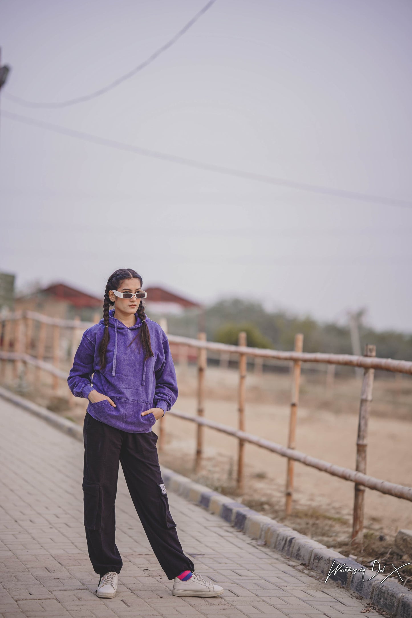 HOT PURPLE OVERSIZED PULLOVER