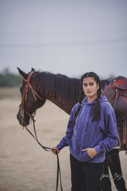 HOT PURPLE OVERSIZED PULLOVER