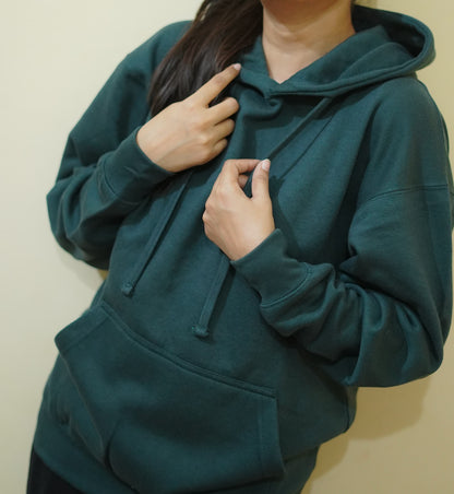 FOREST GREEN OVERSIZED PULLOVER