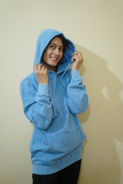 SKY BLUE OVERSIZED PULLOVER