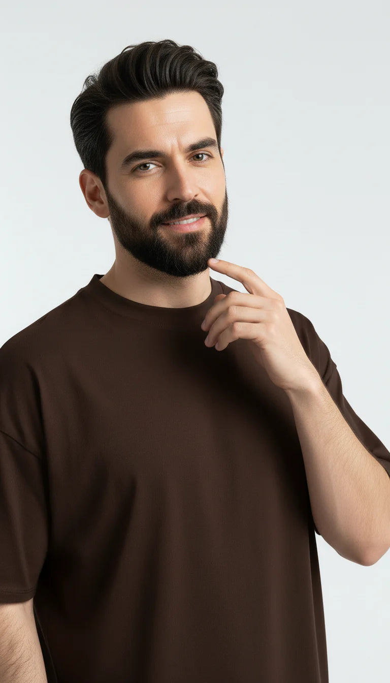 BROWN TEE