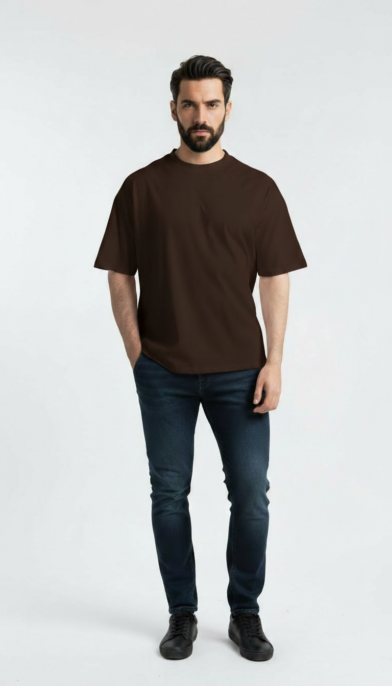 BROWN TEE