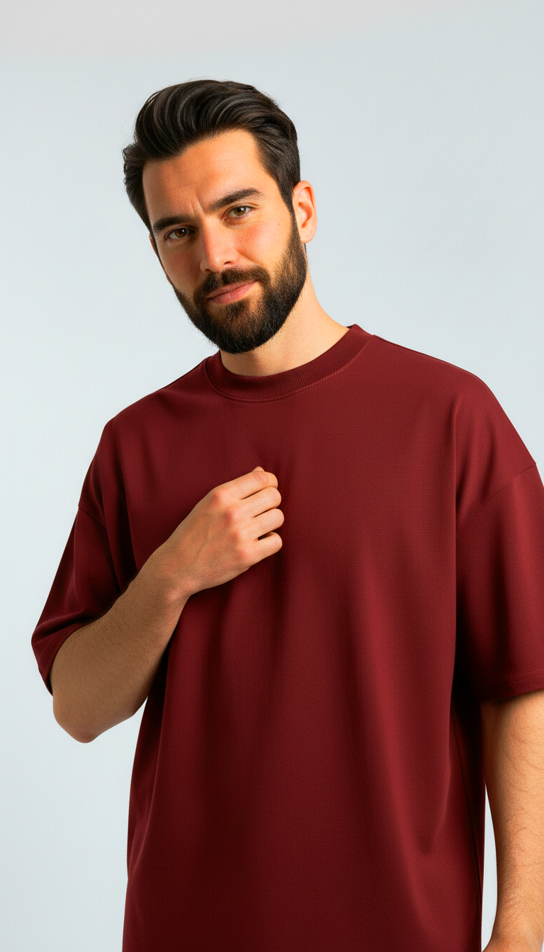 MAROON TEE