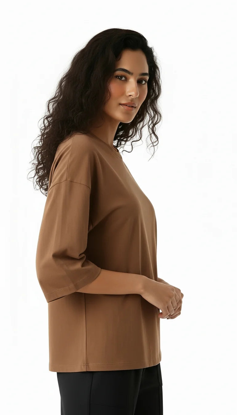 COFFEE BROWN TEE