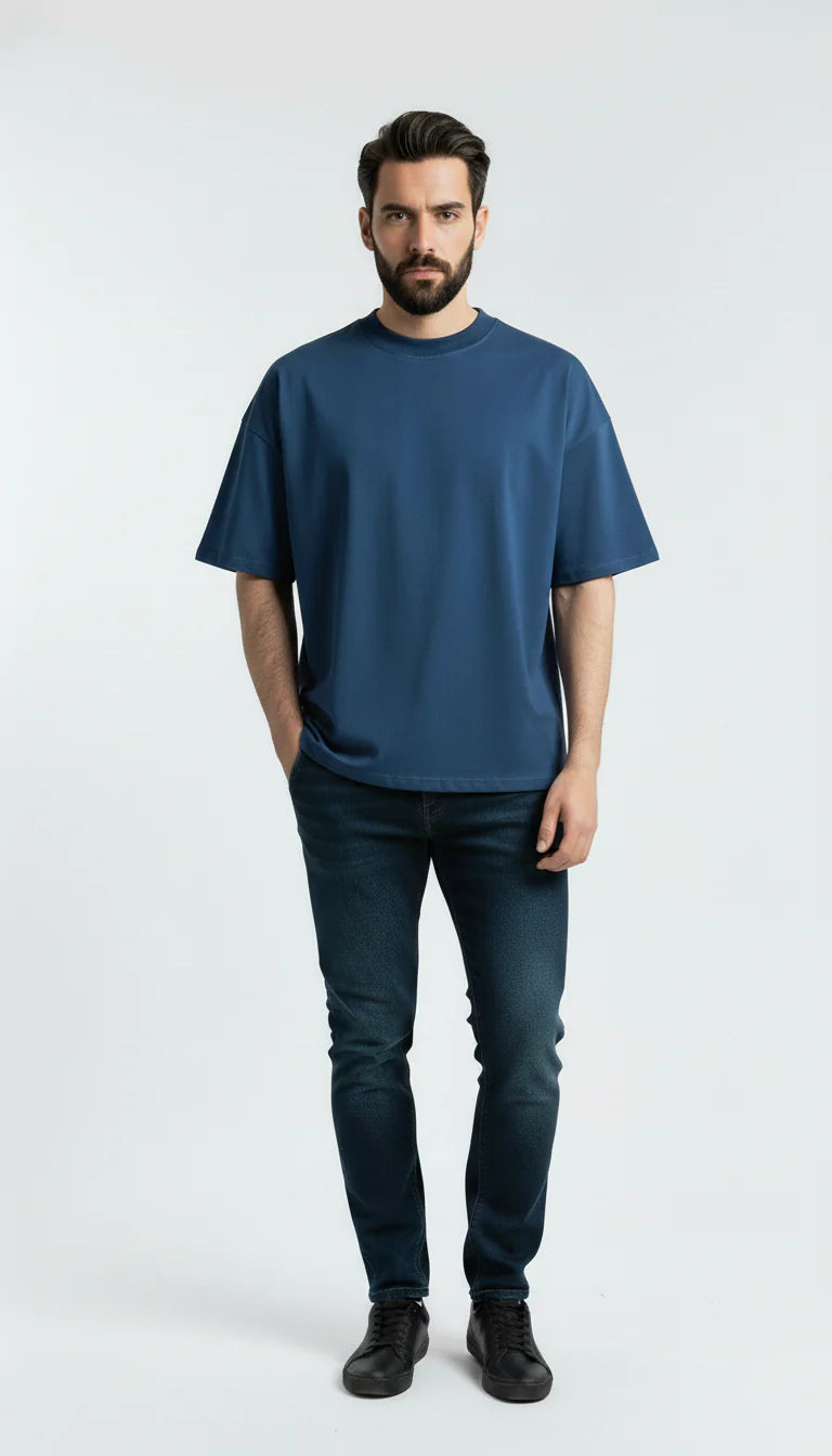 PETROLIUM BLUE TEE